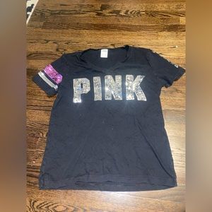 PINK Oversized Sequin Top